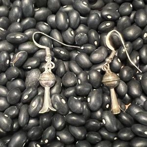 Native American made blossom earrings